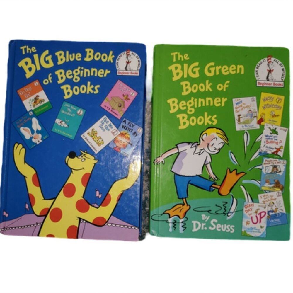 Dr. Seuss I Can Read It The Big Blue Book of Beginner Books + Big Green Book